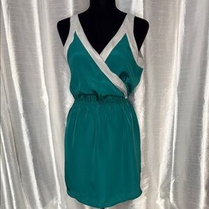 Rory Beca Forever 21 NWT Green Grey Women’s Medium Lined Sleeveless Mini Dress